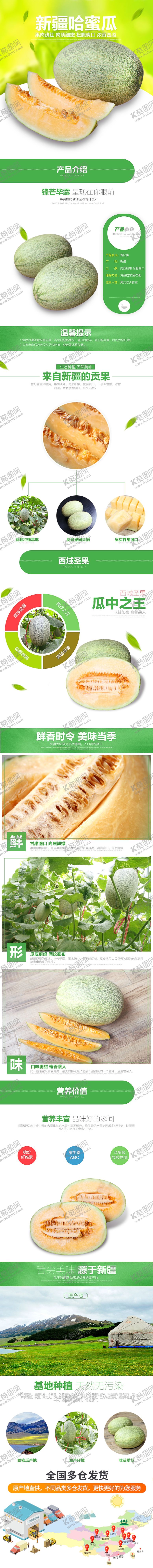 编号：90311509261157252088【酷图网】源文件下载-哈密瓜详情页