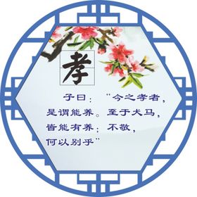 传统文化造型展板仁义