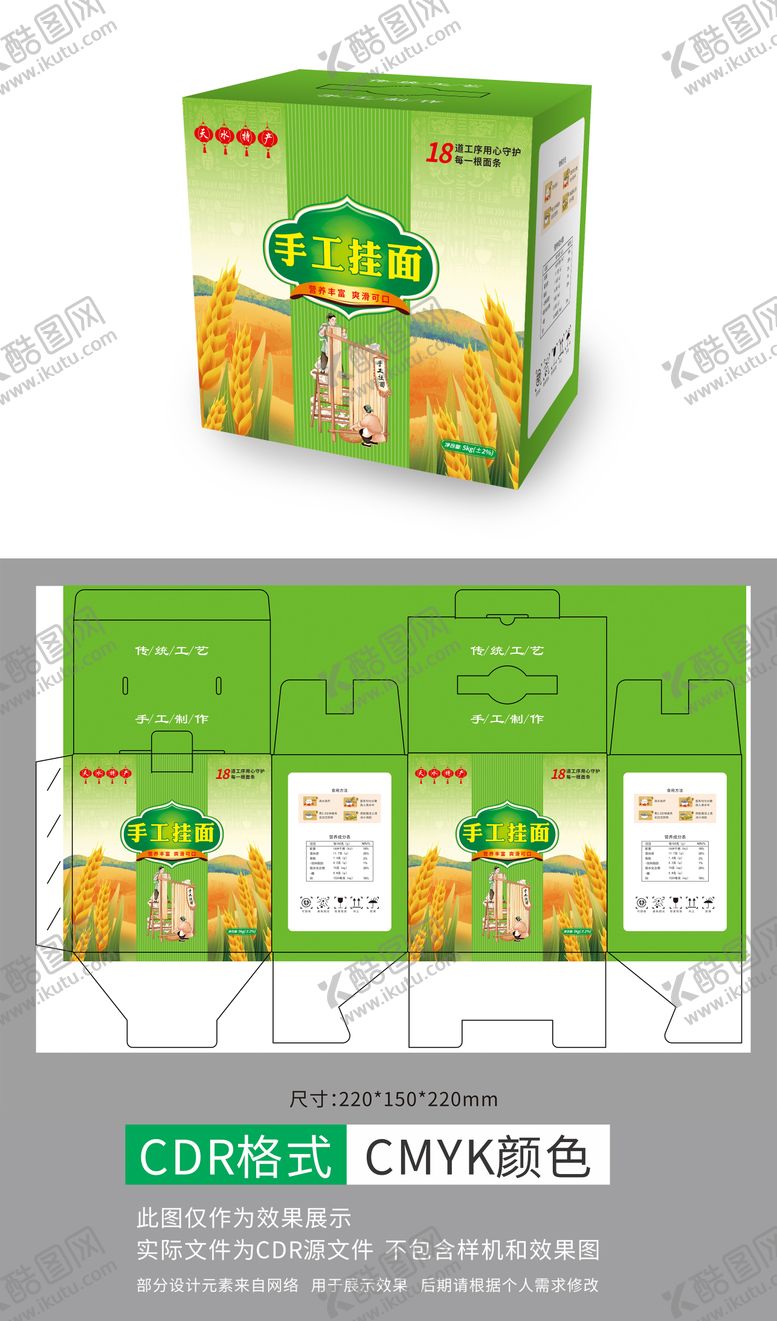 编号：74324604272127047664【酷图网】源文件下载-挂面礼盒