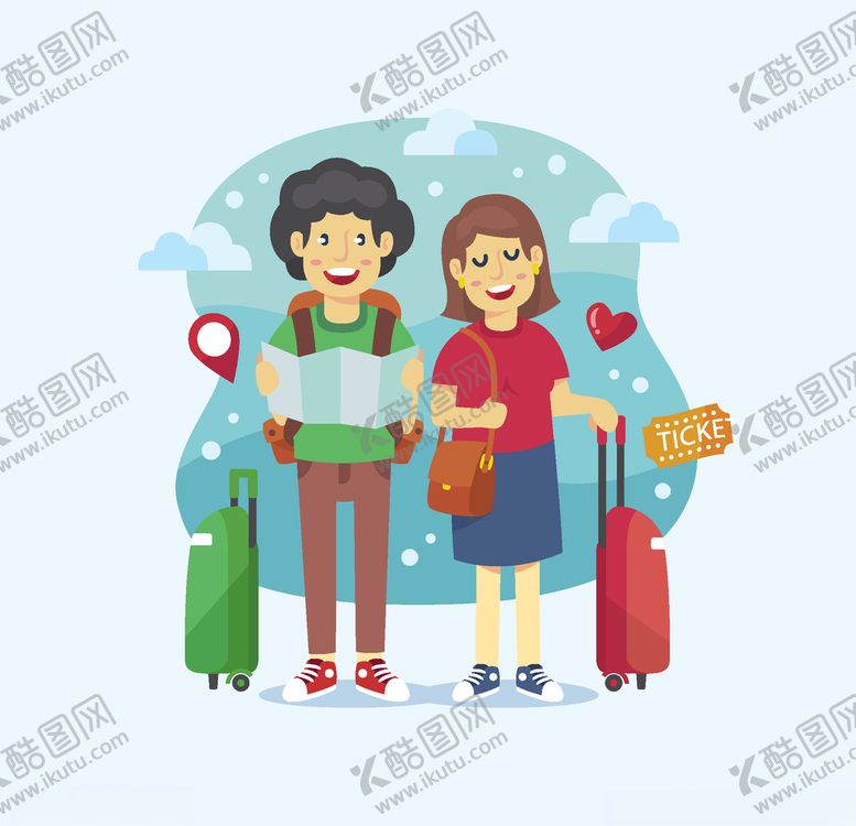 编号：48370506280018415407【酷图网】源文件下载-旅客游客