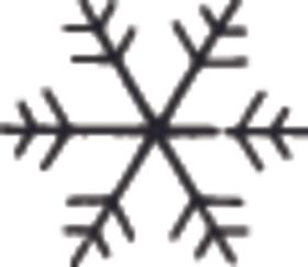 黑白手绘雪花