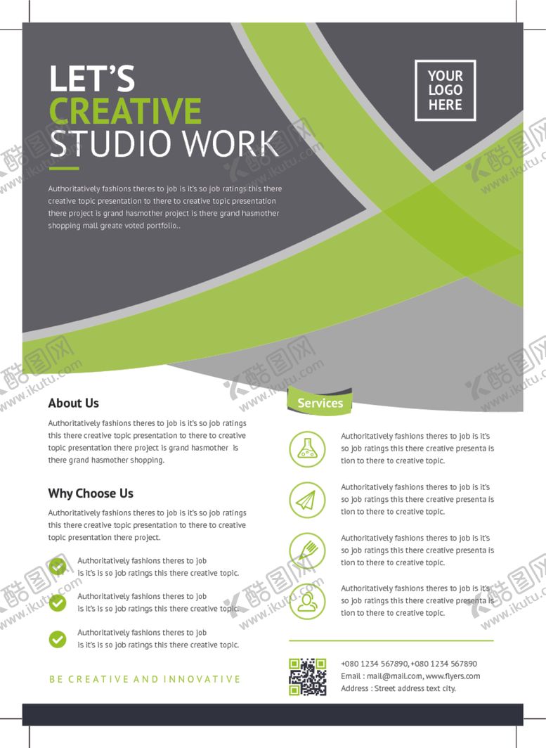 编号：70979210252303432633【酷图网】源文件下载-国外宣传单模板