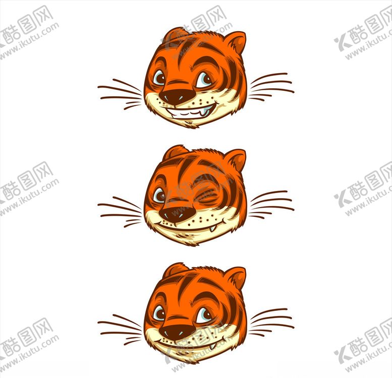 编号：55997710260014208074【酷图网】源文件下载-卡通老虎