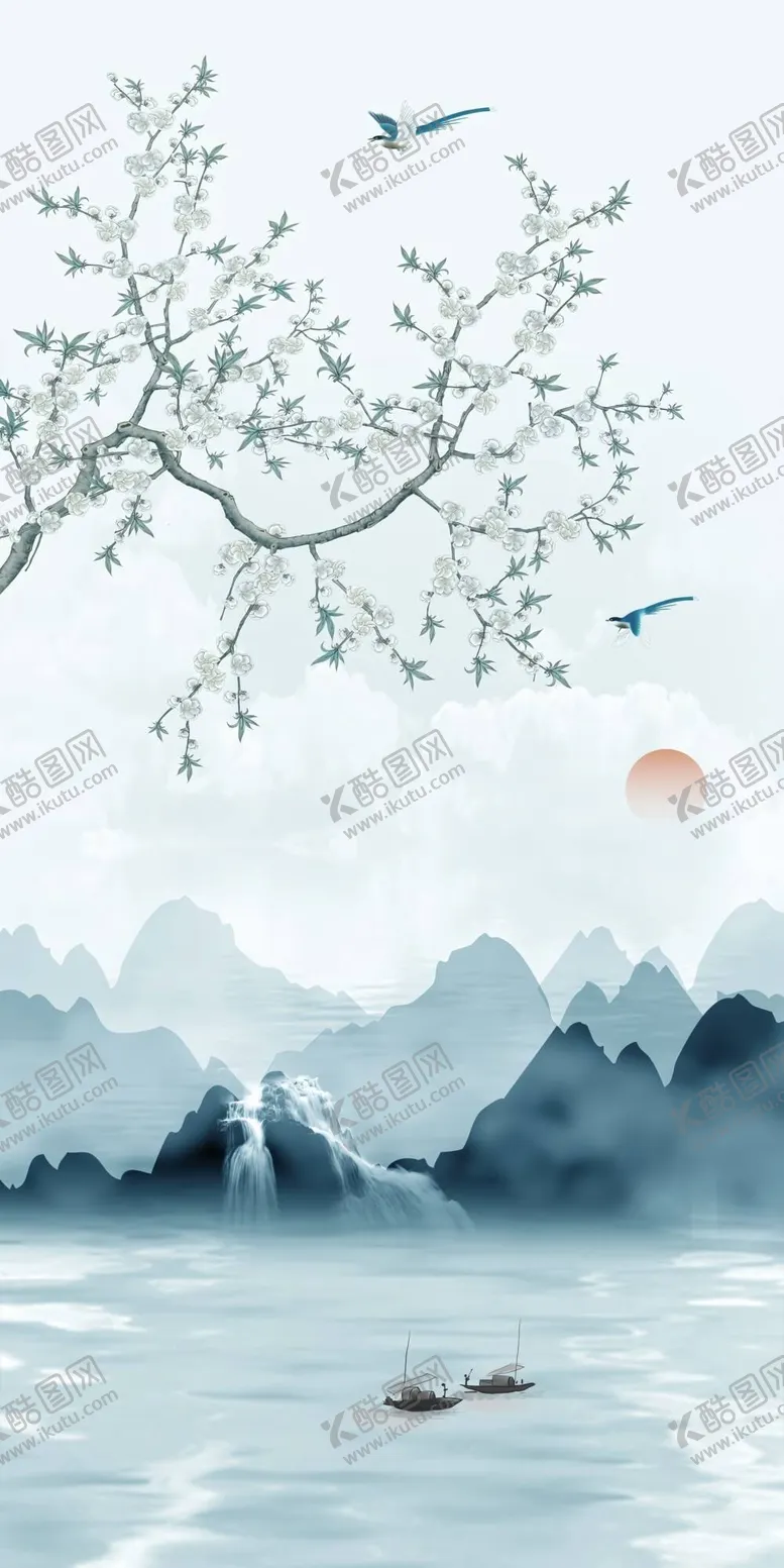 编号：78917512020152058163【酷图网】源文件下载-国画山水画
