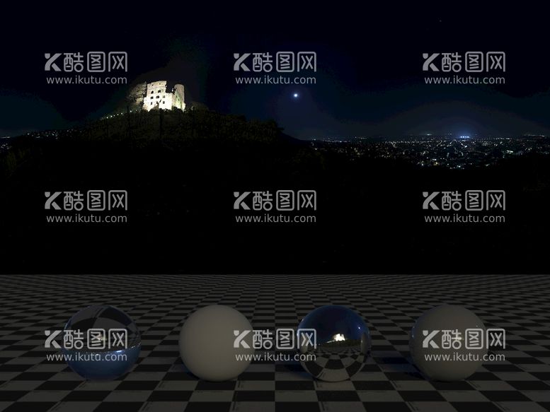 编号：11634611201110264408【酷图网】源文件下载-C4D城市夜景贴图HDR贴图