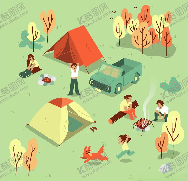 编号：17294409210904263063【酷图网】源文件下载-露营