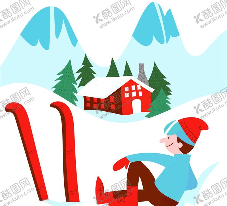 编号：23732609262359338060【酷图网】源文件下载-歇息中的滑雪男子