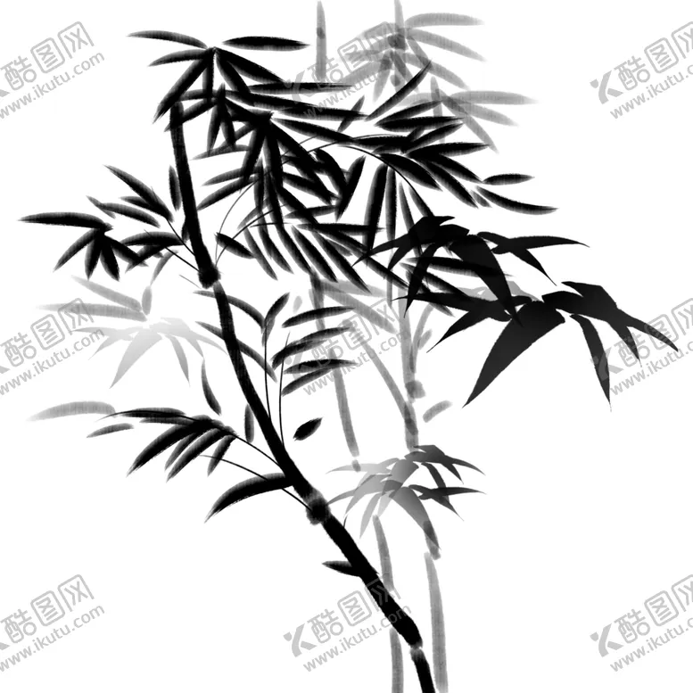 编号：48310107012045431566【酷图网】源文件下载-水墨竹子
