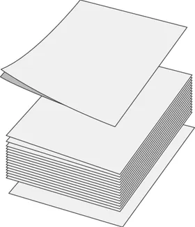 一叠打印纸复印纸张