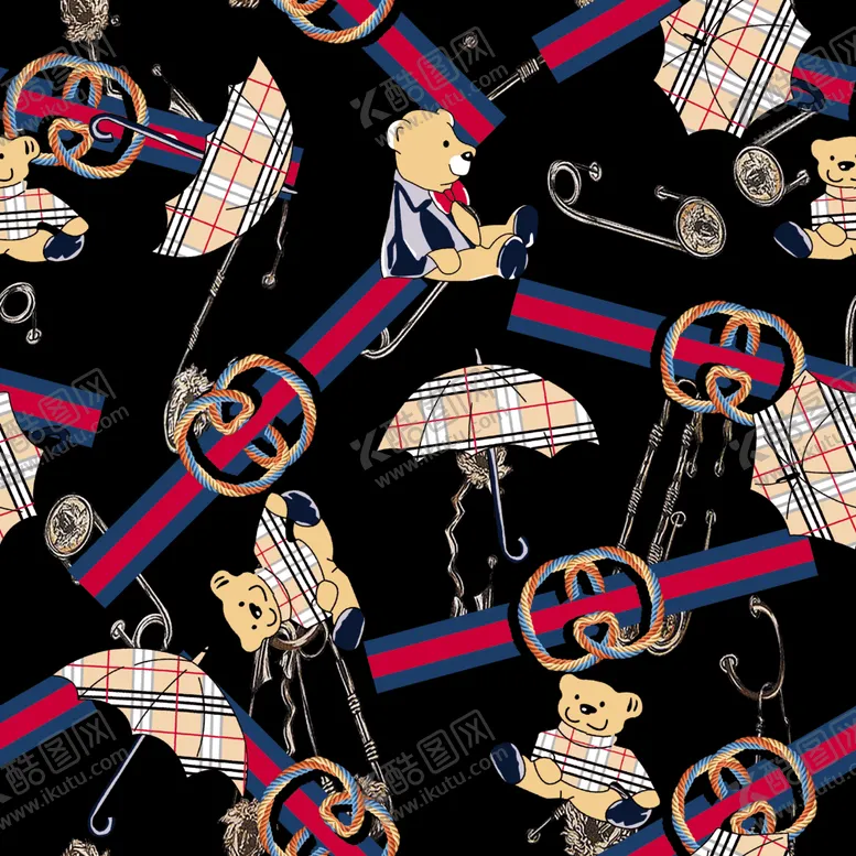 编号：11008510051551499514【酷图网】源文件下载-链条豹纹设计大牌图案