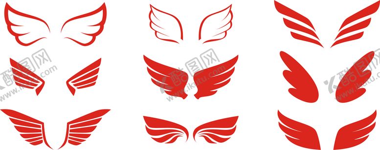 编号：73244601170428469722【酷图网】源文件下载-矢量翅膀