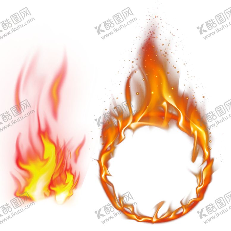 编号：92239305141944121002【酷图网】源文件下载-燃烧火圈火苗
