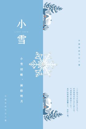 小雪广告模板