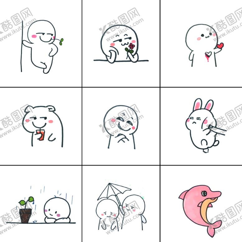 编号：27880005151416046469【酷图网】源文件下载-简笔画分层
