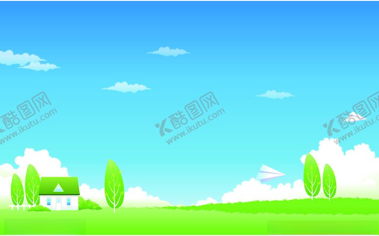 编号：32848801251040172482【酷图网】源文件下载-蓝色卡通背景