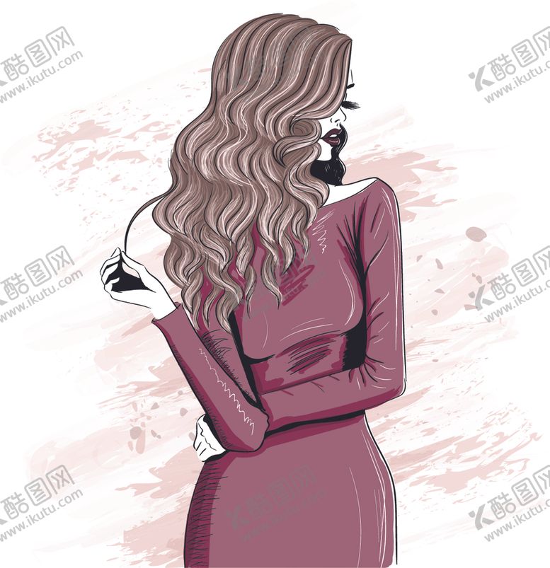 编号：80158610310104127577【酷图网】源文件下载-女性插画