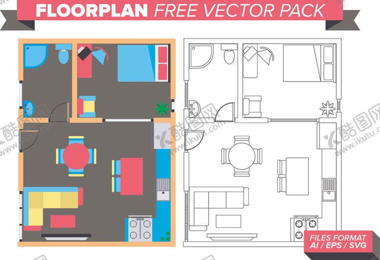 编号：70369106190155542304【酷图网】源文件下载-手绘户型图