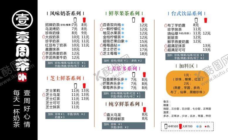 编号：31019810280146457130【酷图网】源文件下载-奶茶店名片
