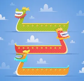 划龙舟竞赛水上娱乐习俗