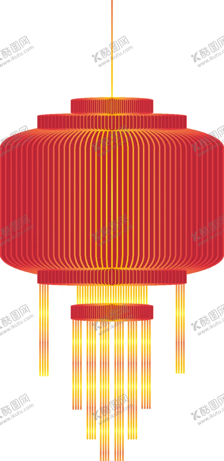 编号：76882001251431018553【酷图网】源文件下载-红色新年喜庆灯笼免抠元素