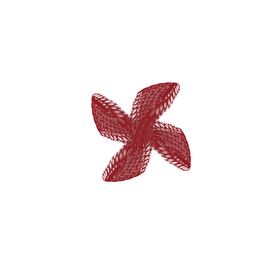 旋转图案红色花纹设计