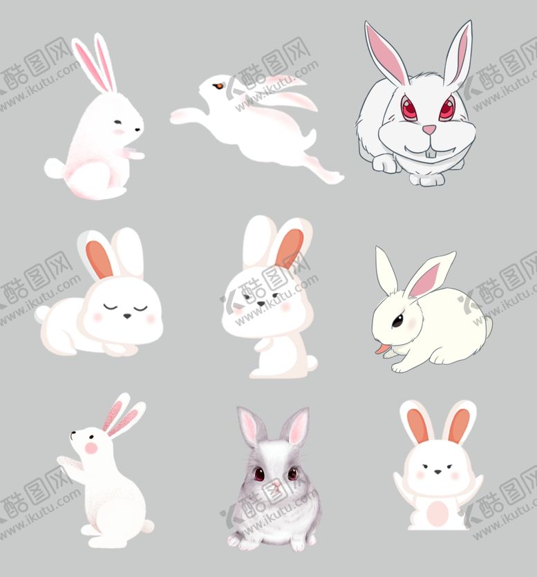 编号：89856309200117239958【酷图网】源文件下载-卡通兔子