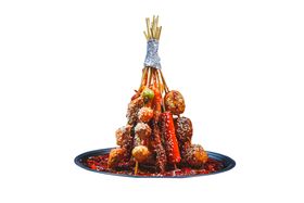 串串美食食材餐饮海报素材