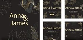 中式婚礼请柬设计模板