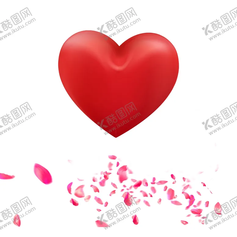 编号：71198607010937539205【酷图网】源文件下载-爱心花瓣