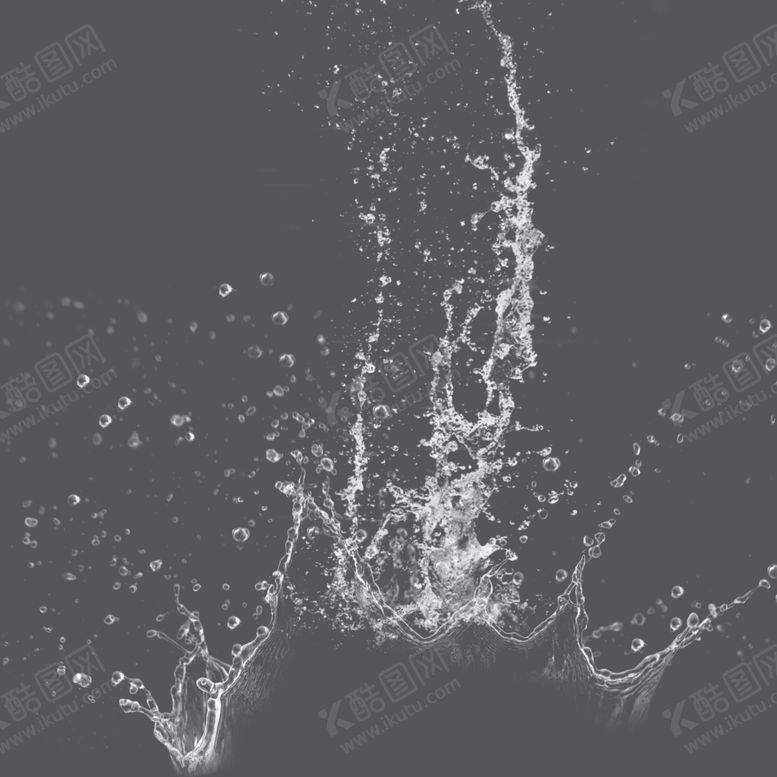 编号：18273709091822265153【酷图网】源文件下载-溅起的白色水滴水花元素