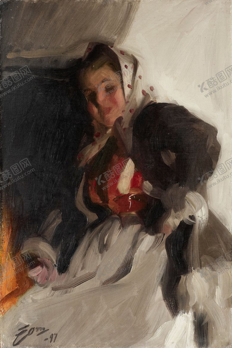 编号：89729910070640595971【酷图网】源文件下载-人物形象装饰油画