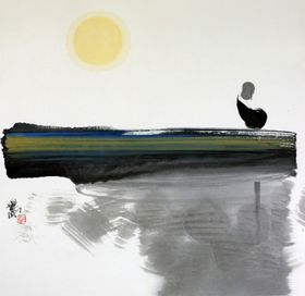 禅意水墨江南竹子装饰画