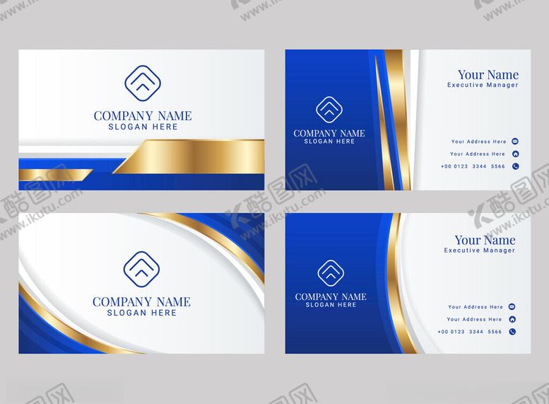 编号：34461904022156513240【酷图网】源文件下载-蓝色高档商务名片