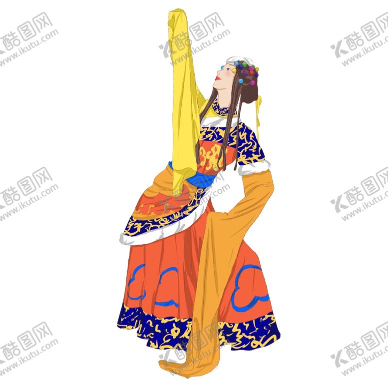 编号：97064601271322287338【酷图网】源文件下载-舞蹈人物插画