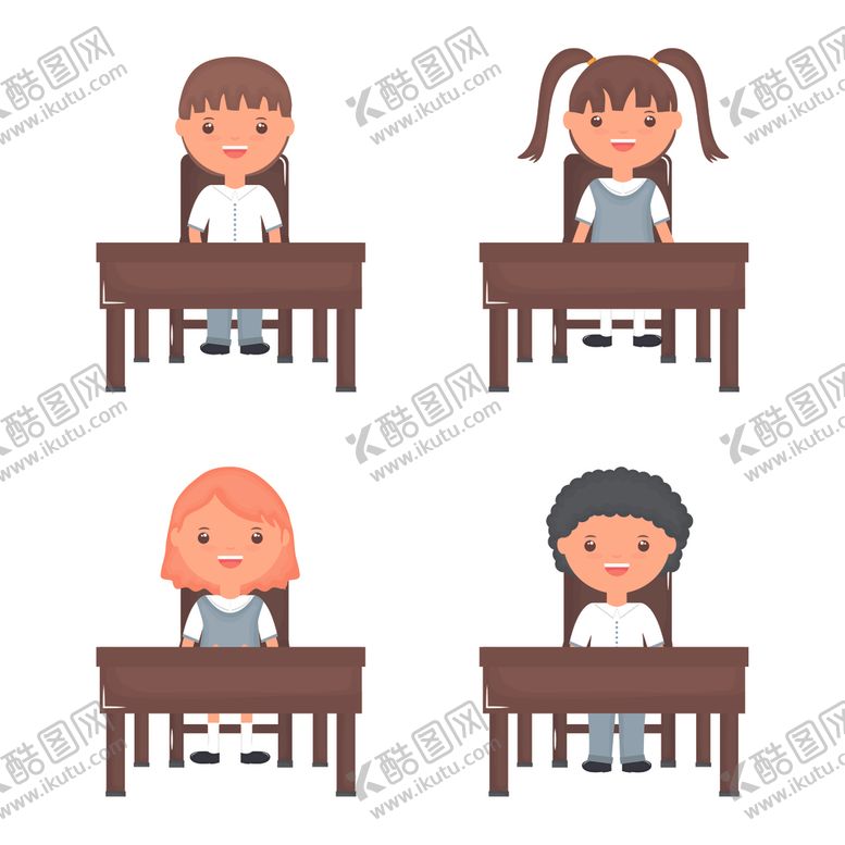 编号：10249710121650189907【酷图网】源文件下载-学生学校生活场景插画