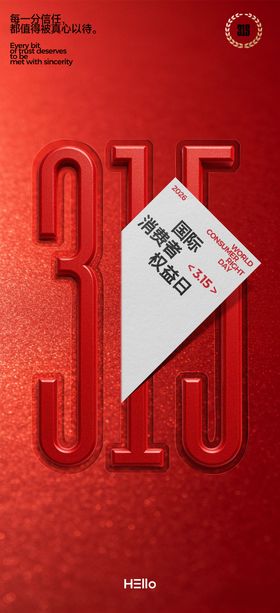 315消费者权益日卡片
