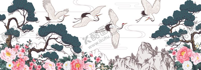 编号：20439610070031334826【酷图网】源文件下载-花鸟山水图