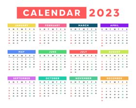 2023日历公司挂兔年挂模板公司台