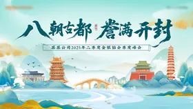 开封表彰会议活动背景板