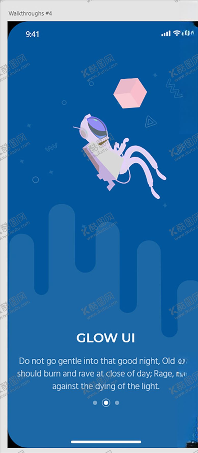 编号：15701809231045535875【酷图网】源文件下载-xd引导蓝色UI设计引导页AP