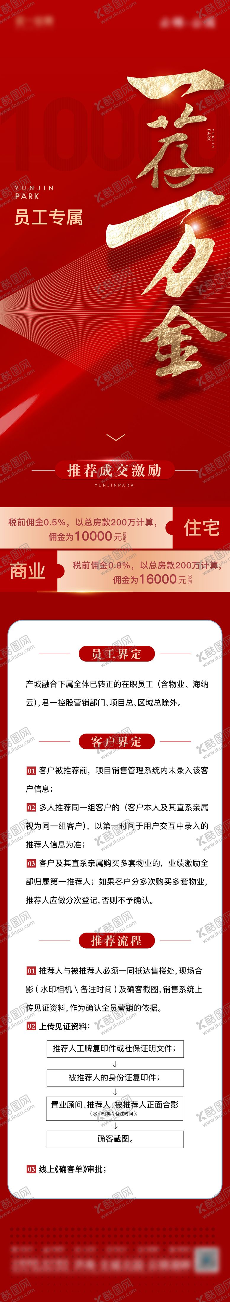 编号：91292911102057039237【酷图网】源文件下载-全民经纪人老带新推荐长图