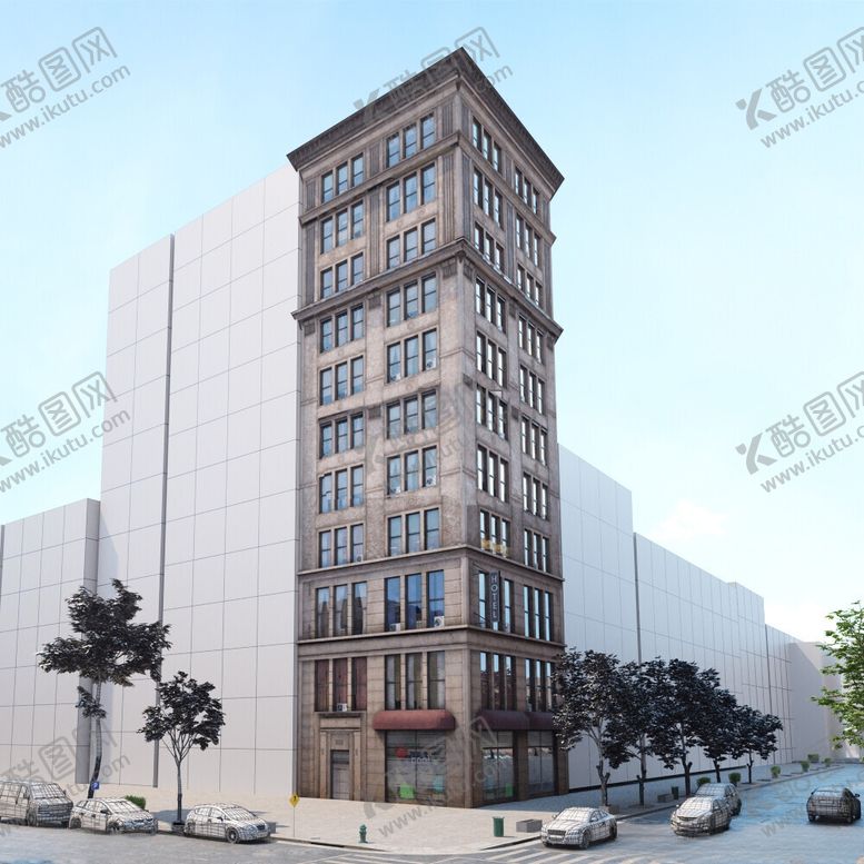 编号：69428402180503001285【酷图网】源文件下载-C4D模型建筑物