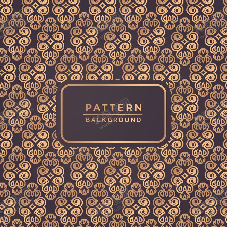 编号：68747409260015434760【酷图网】源文件下载-金色连续花纹