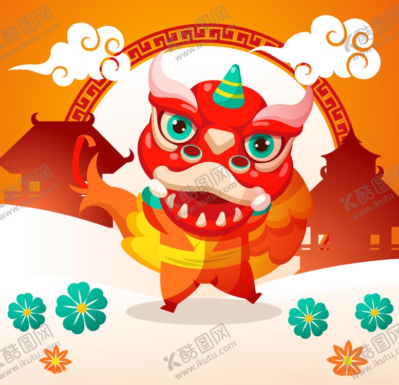 编号：55141310211119269768【酷图网】源文件下载-舞狮子