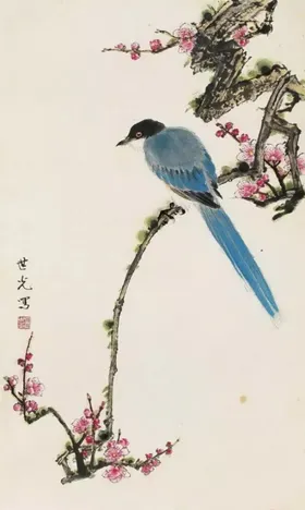国画水墨花卉文化艺术工笔