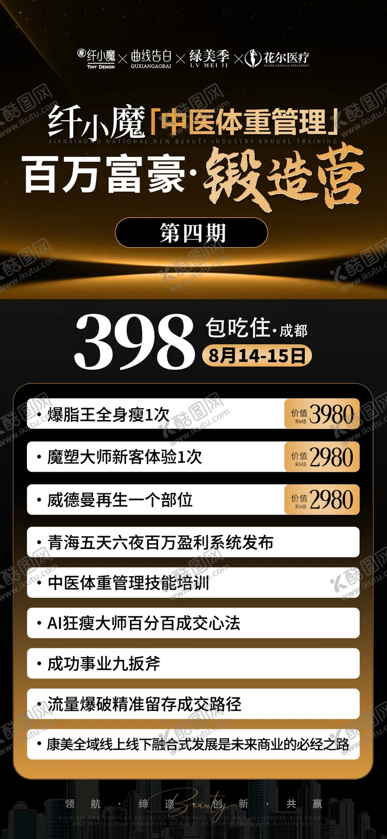 编号：23362502061617566461【酷图网】源文件下载-医美招商会议邀请门票