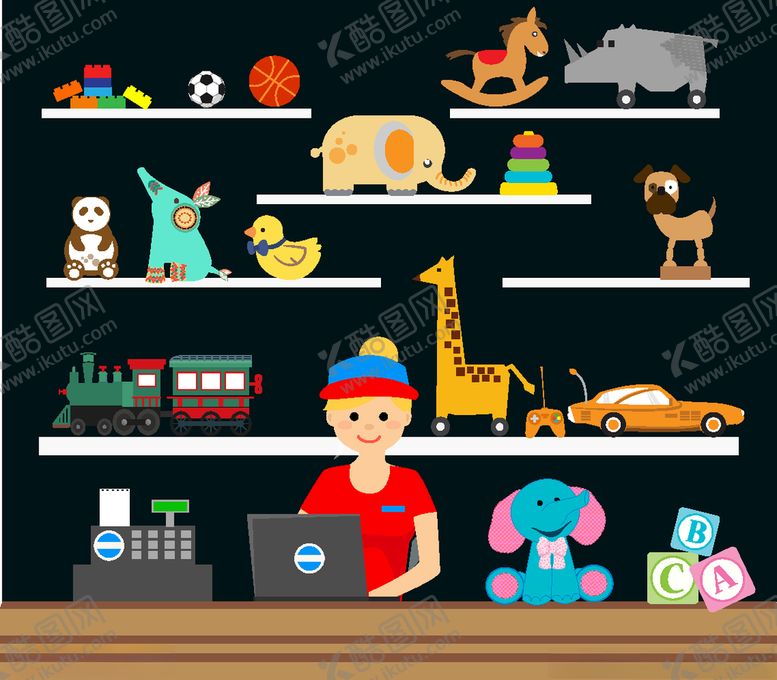 编号：50682810012040443925【酷图网】源文件下载-创意玩具店