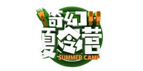 夏令营字体字形图标图形主题