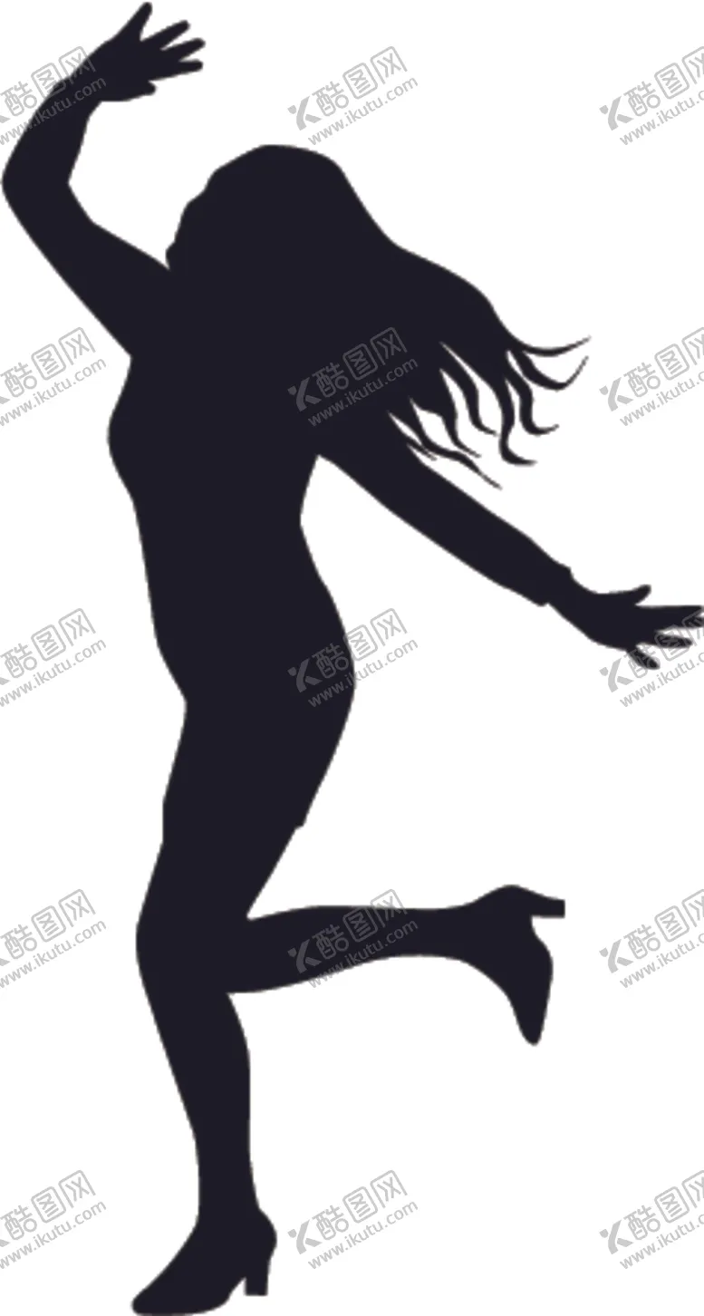 编号：38541305021415133673【酷图网】源文件下载-唱歌跳舞剪影