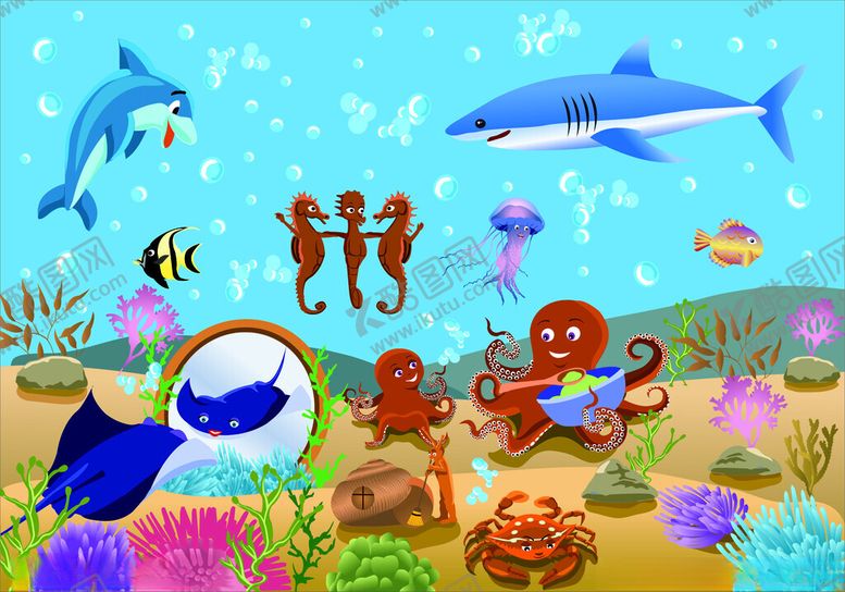 编号：85009004250443557850【酷图网】源文件下载-海底世界